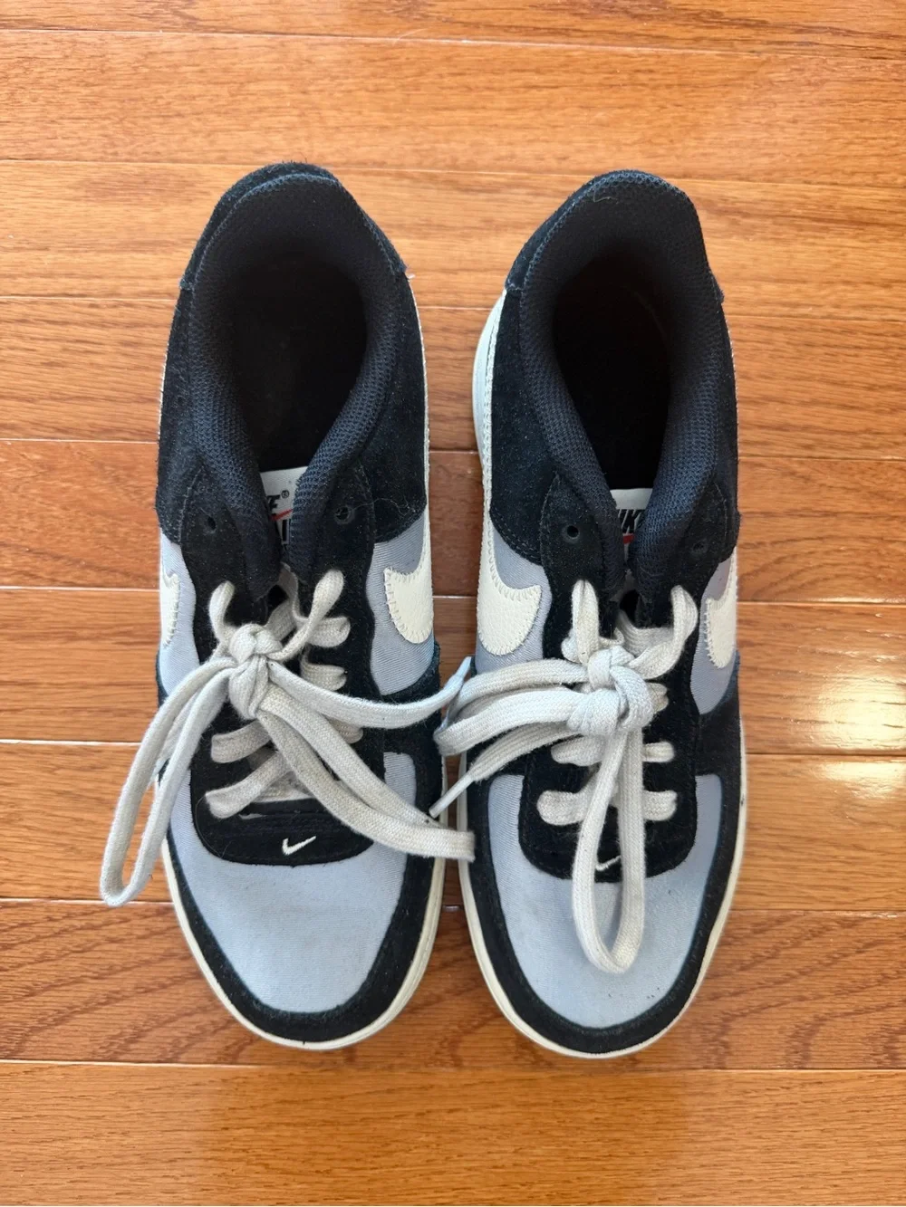 Nike AF1 Low Black Gray Sails Air Force One 7Y